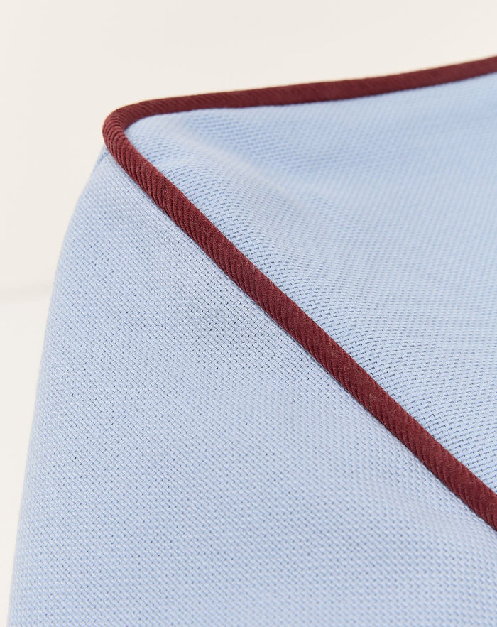 Puff MARLOW Azul báltico 65 x 65 x 42 cm