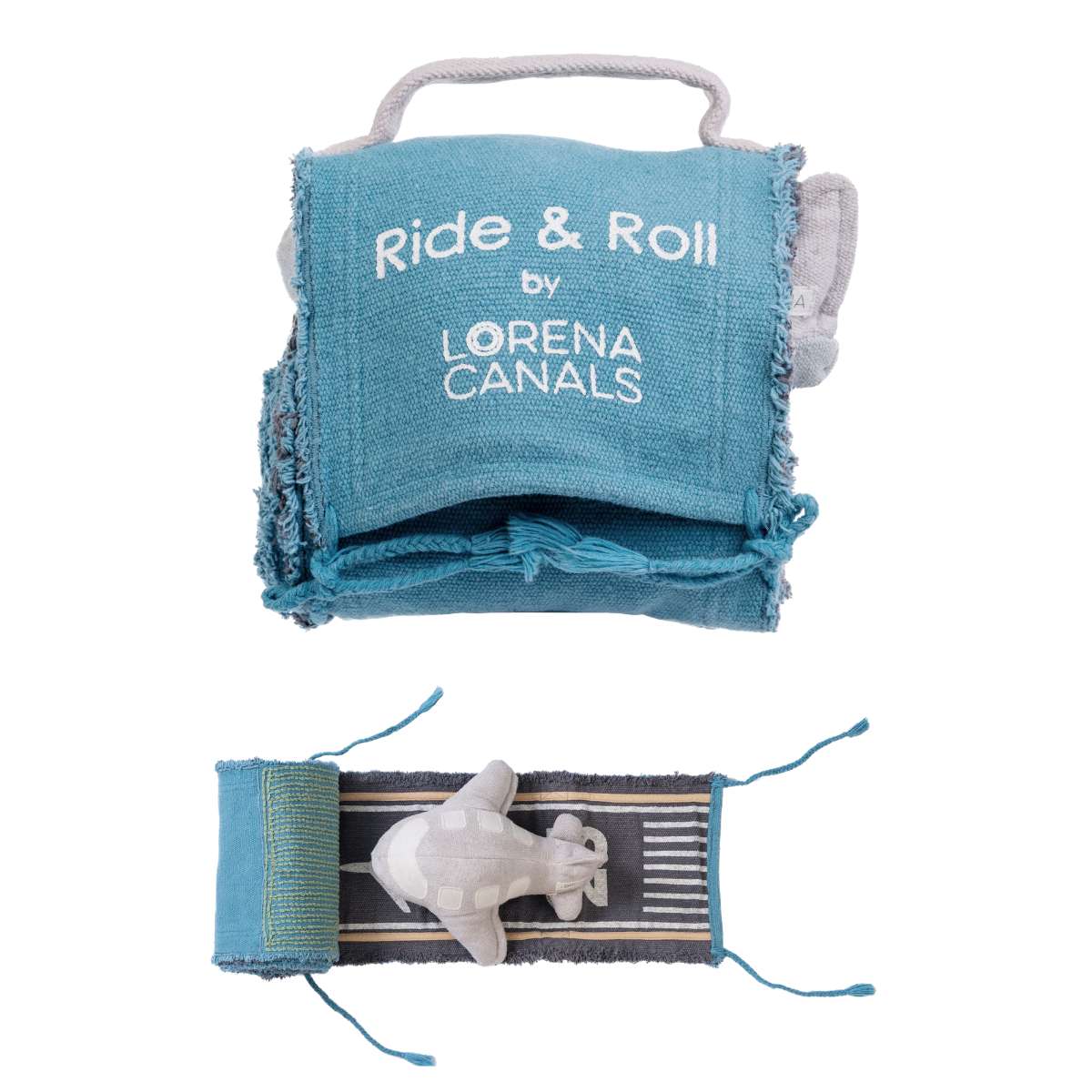 Almofada Ride & Roll Avião 12 x 26 x 22  cm faixa 20 x 400 cm