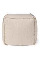 Puff Lorena Canals Handloom Bege 45 x 45 x 45 cm