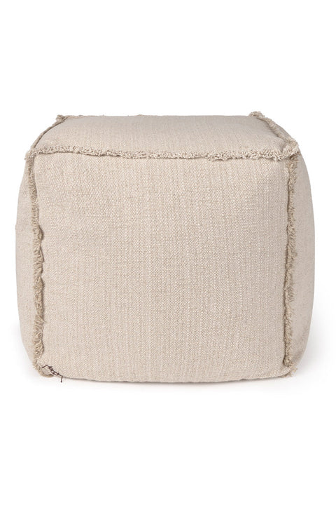Puff Lorena Canals Handloom Bege 45 x 45 x 45 cm