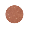 Tapete lavável Round Dot Castanha Ø 140 cm