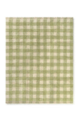 Tapete lavável Vichy Matcha 90 x 120 cm