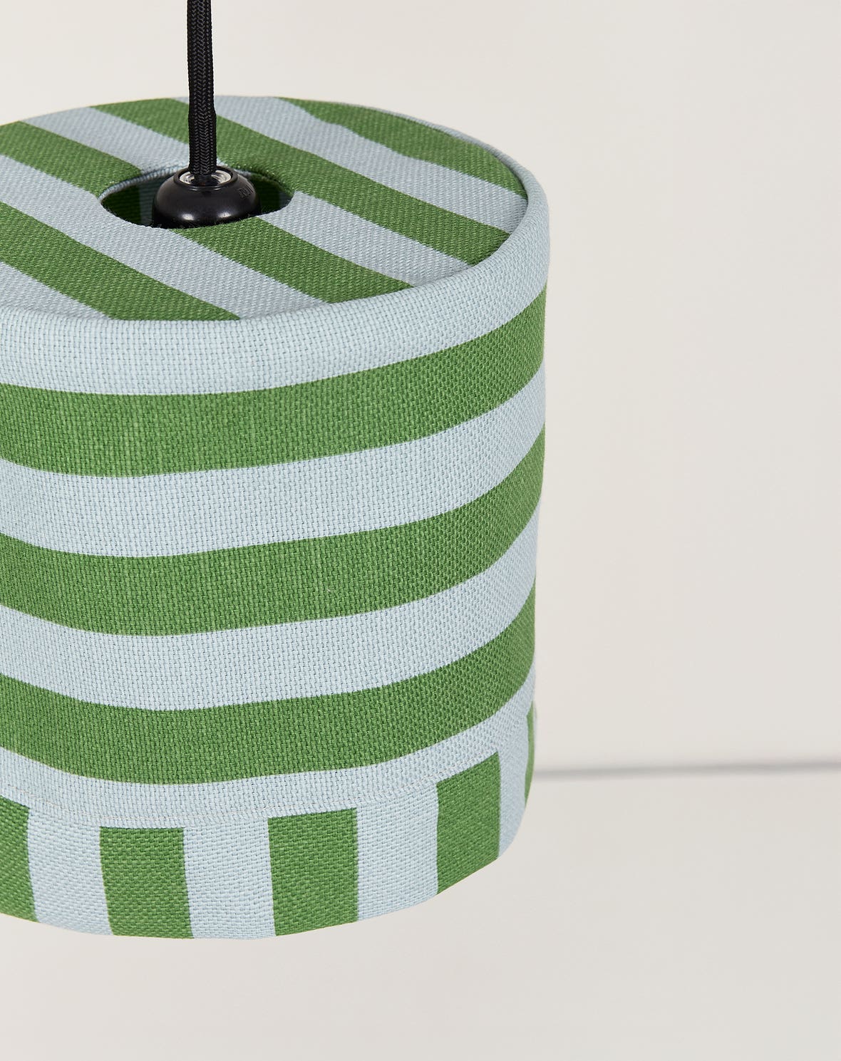 Lustre LINDA listras verde e azul 20 x 21 cm