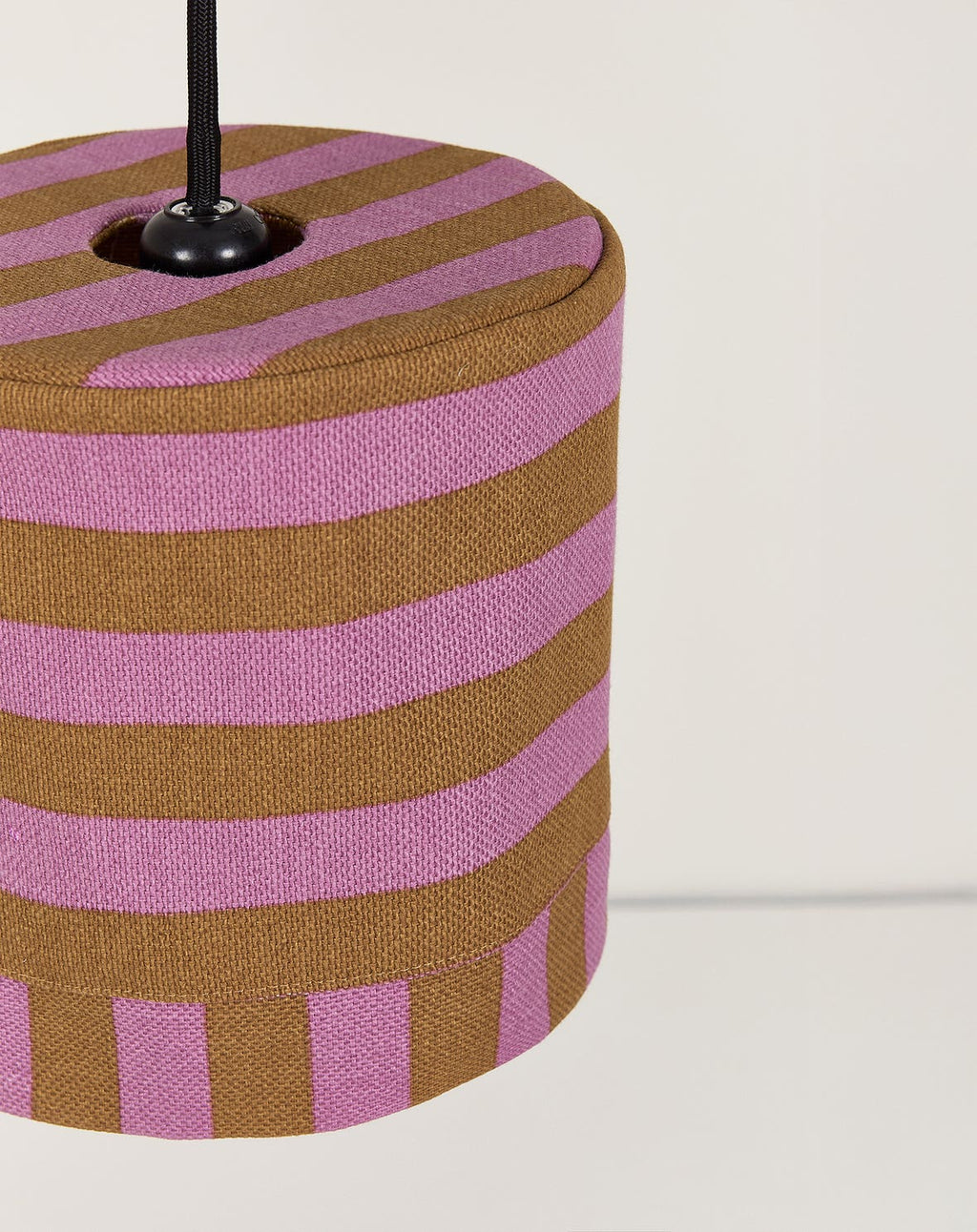 Lustre LINDA listras pink e curry 20 x 21 cm