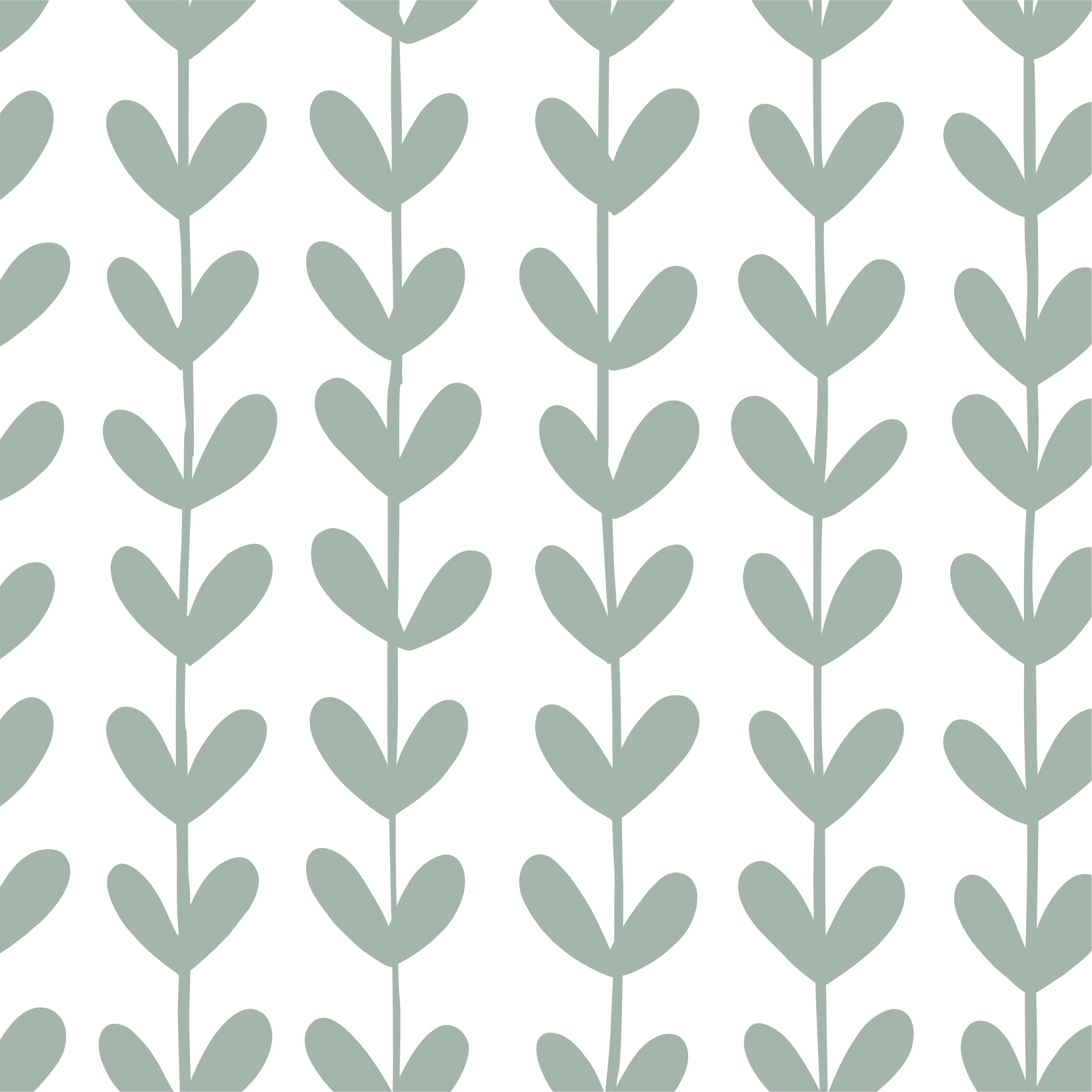 Papel de Parede Vaso de Alecrim Verde  2,80 x 0,45 m