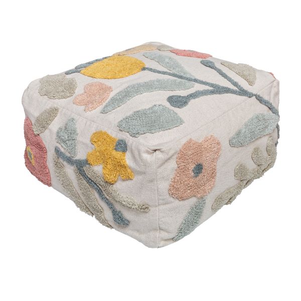 Puff Campestre canvas 54 x 54 x 27 cm