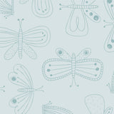 Papel de Parede Casa de Borboleta color Acqua 2,80 x 0,45 m