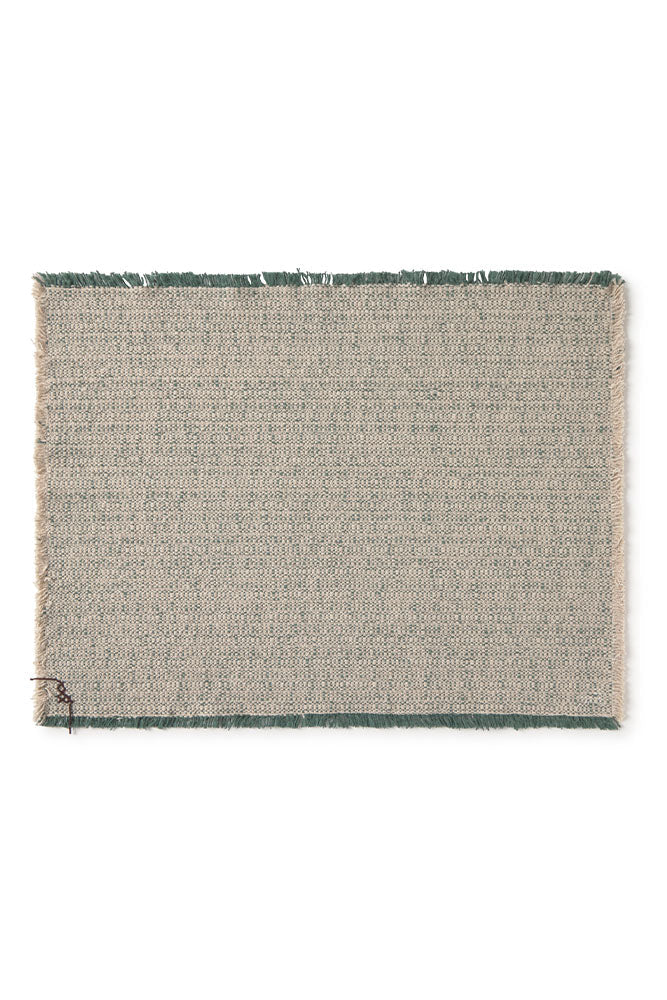 Jogo Americano Lorena Canals Handloom - Kit 2 unidades – Natural e Duck green - Verde pato 38 x 50 cm