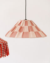 Lustre AVA peonias checks vermelho 50 X 21 cm