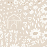 Papel de Parede Campo de Girassol color Bege  2,80 x 0,45 m