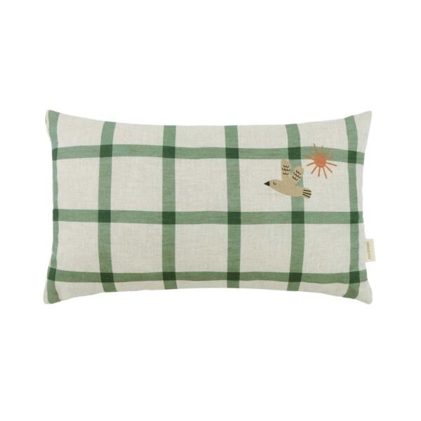 Almofada VIBES linho bird 44 x 25 x 8 cm