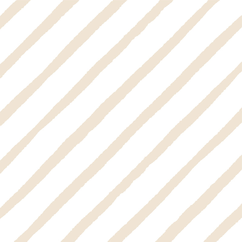 Papel de Parede Listrado Diagonal Crème 2,80 x 0,45 m