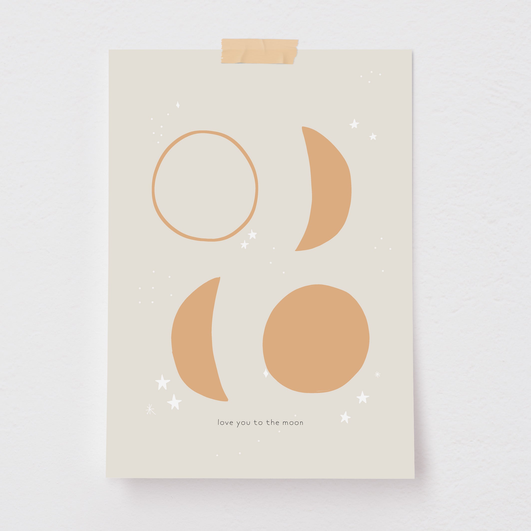 Pôster Decorativo Fases da Lua