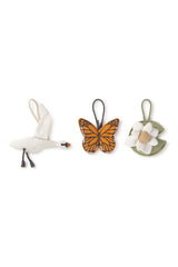 Set de 3 enfeites Swan 21 x 24 cm