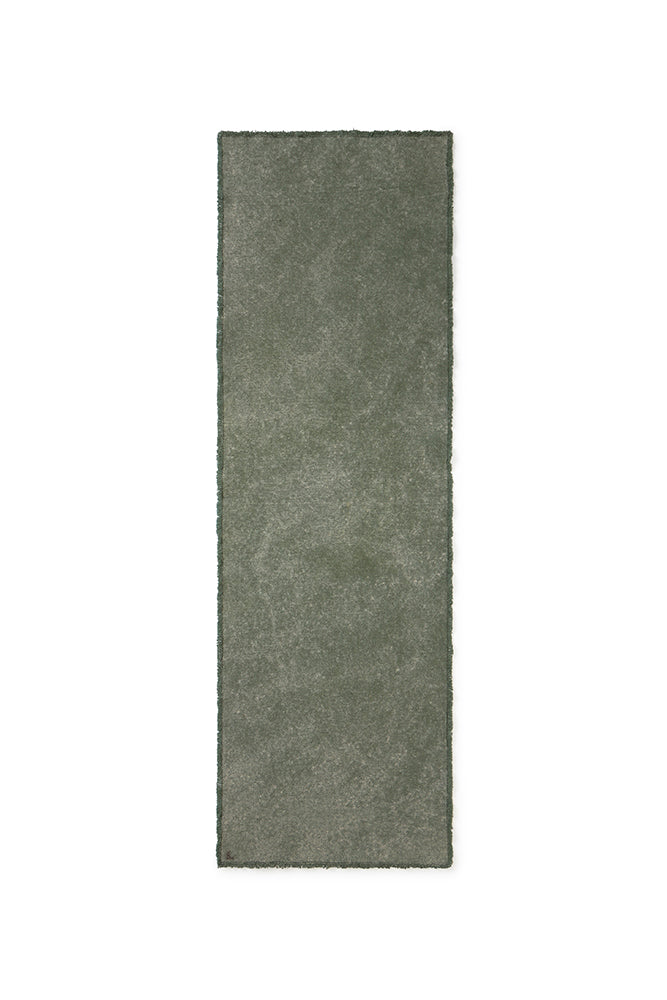 Caminho de mesa Lorena Canals Stonewashed – Duck green - Verde pato 50 x 160 cm
