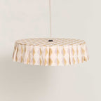 Lustre VIBES harlequim lilás e mostarda 50 x 12 cm