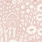 Papel de Parede Campo de Girassol color Rosa  2,80 x 0,45 m