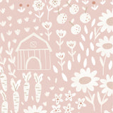 Papel de Parede Campo de Girassol color Rosa  2,80 x 0,45 m