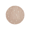 Tapete lavável Round Dot Rose Ø 140 cm