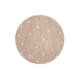 Tapete lavável Round Dot Rose Ø 140 cm