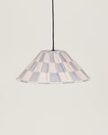 Lustre AVA peonias checks azul 50 X 21 cm