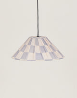 Lustre AVA peonias checks azul 50 X 21 cm