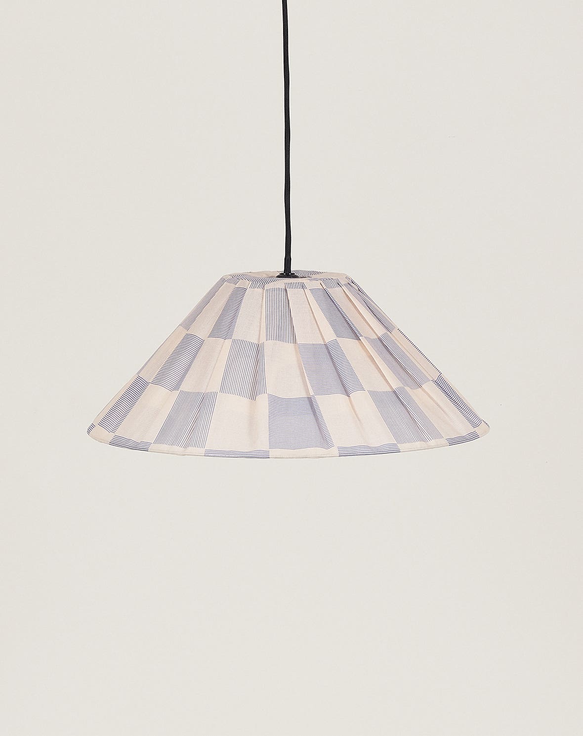 Lustre AVA peonias checks azul 50 X 21 cm