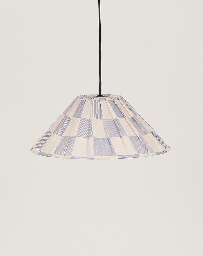 Lustre AVA peonias checks azul 50 X 21 cm