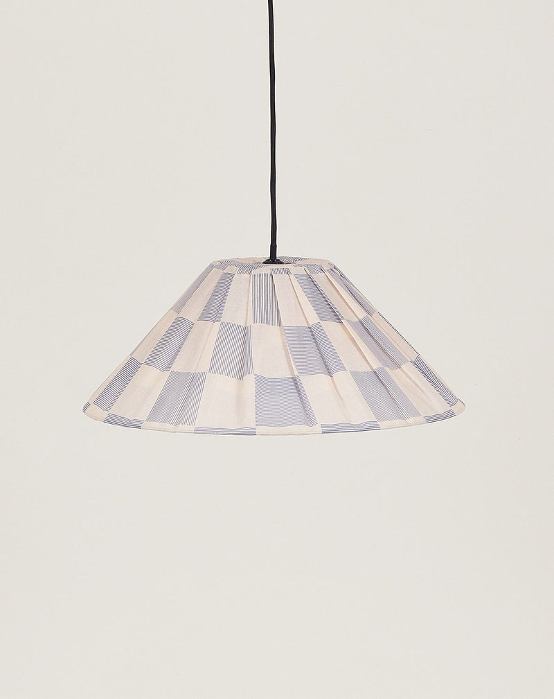 Lustre AVA peonias checks azul 50 X 21 cm