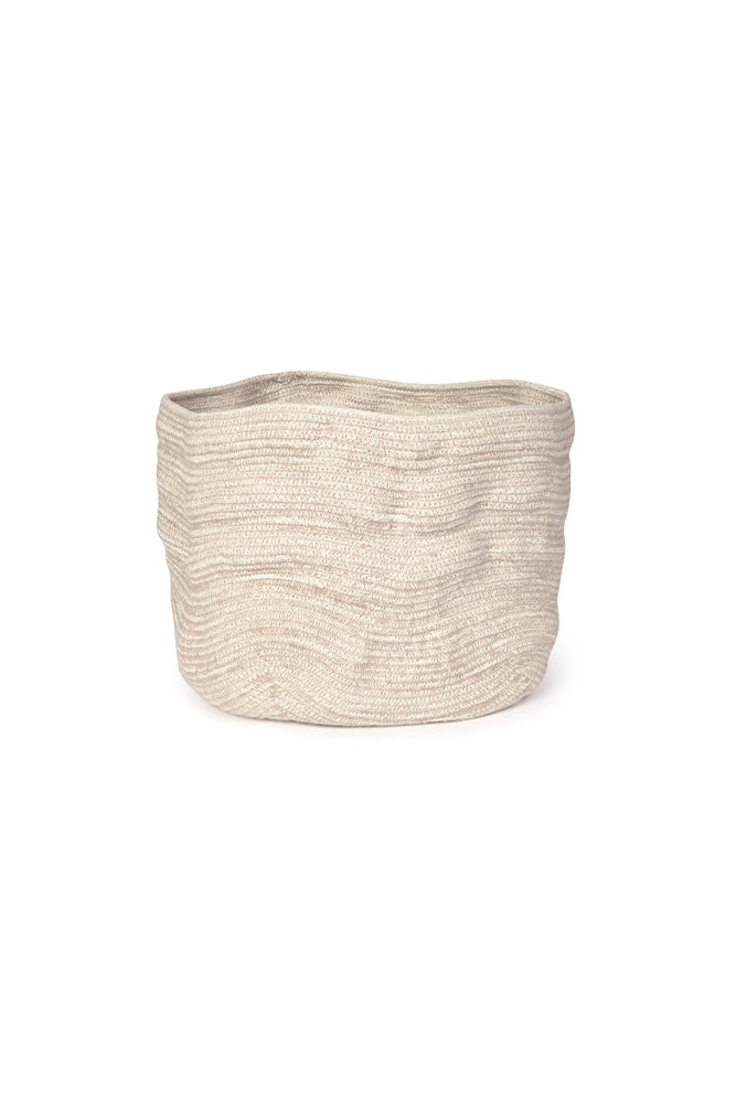 Cesto Lorena Canals Stonewashed Natural 45 x 25 cm