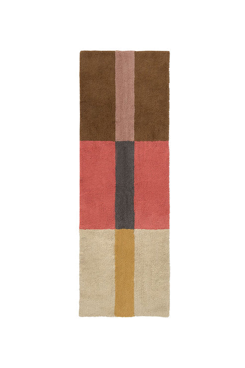 Tapete de Lã Lavável Lorena Canals Woolable® Coral Temperado, Noz & Concha 80 x 230 cm