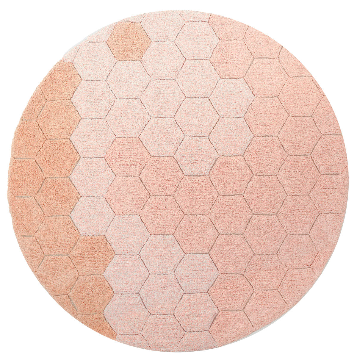 Tapete lavável Honeycomb Rose Ø 140 cm