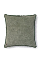 Almofada quadrada Lorena Canals Stonewashed Duck Green - Verde pato 45 x 45 cm