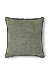 Almofada quadrada Lorena Canals Stonewashed Duck Green - Verde pato 45 x 45 cm