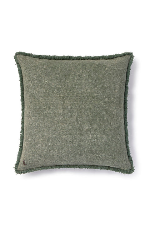 Almofada quadrada Lorena Canals Stonewashed Duck Green - Verde pato 45 x 45 cm