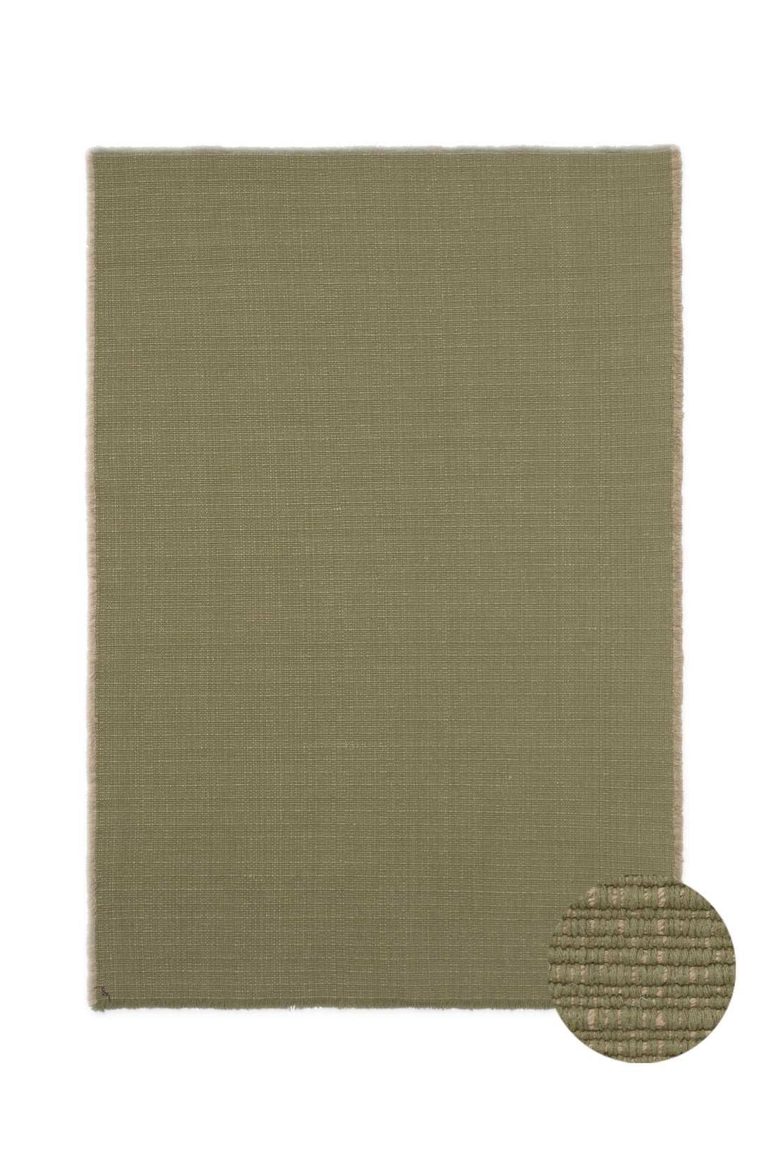 Tapete Lavável em Handloom Cáqui 140x200 cm