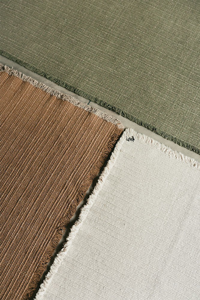 Tapete Lavável em Handloom Cáqui 140x200 cm