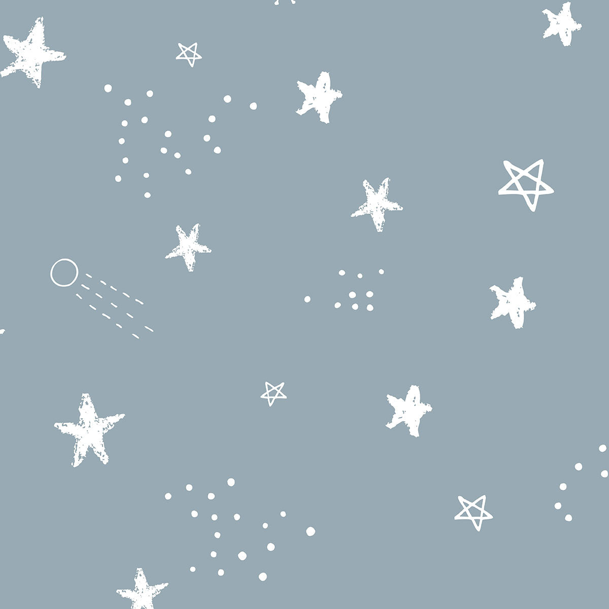 Papel de Parede Céu Estrelado color Azul celeste 2,80 x 0,45 m