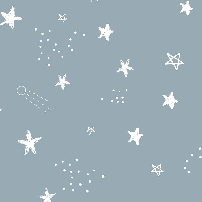 Papel de Parede Céu Estrelado color Azul celeste 2,80 x 0,45 m