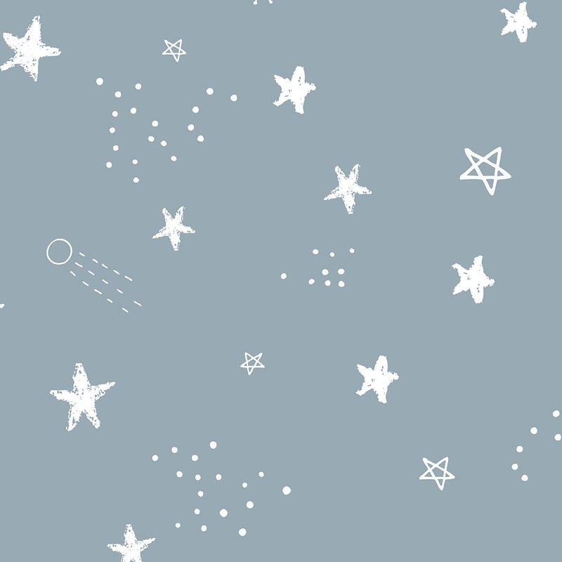 Papel de Parede Céu Estrelado color Azul celeste 2,80 x 0,45 m