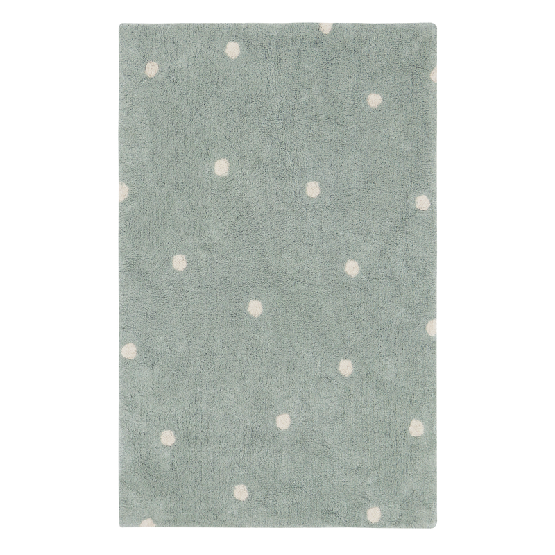 Tapete lavável Mini Dot Salvia azul 100 x 150 cm