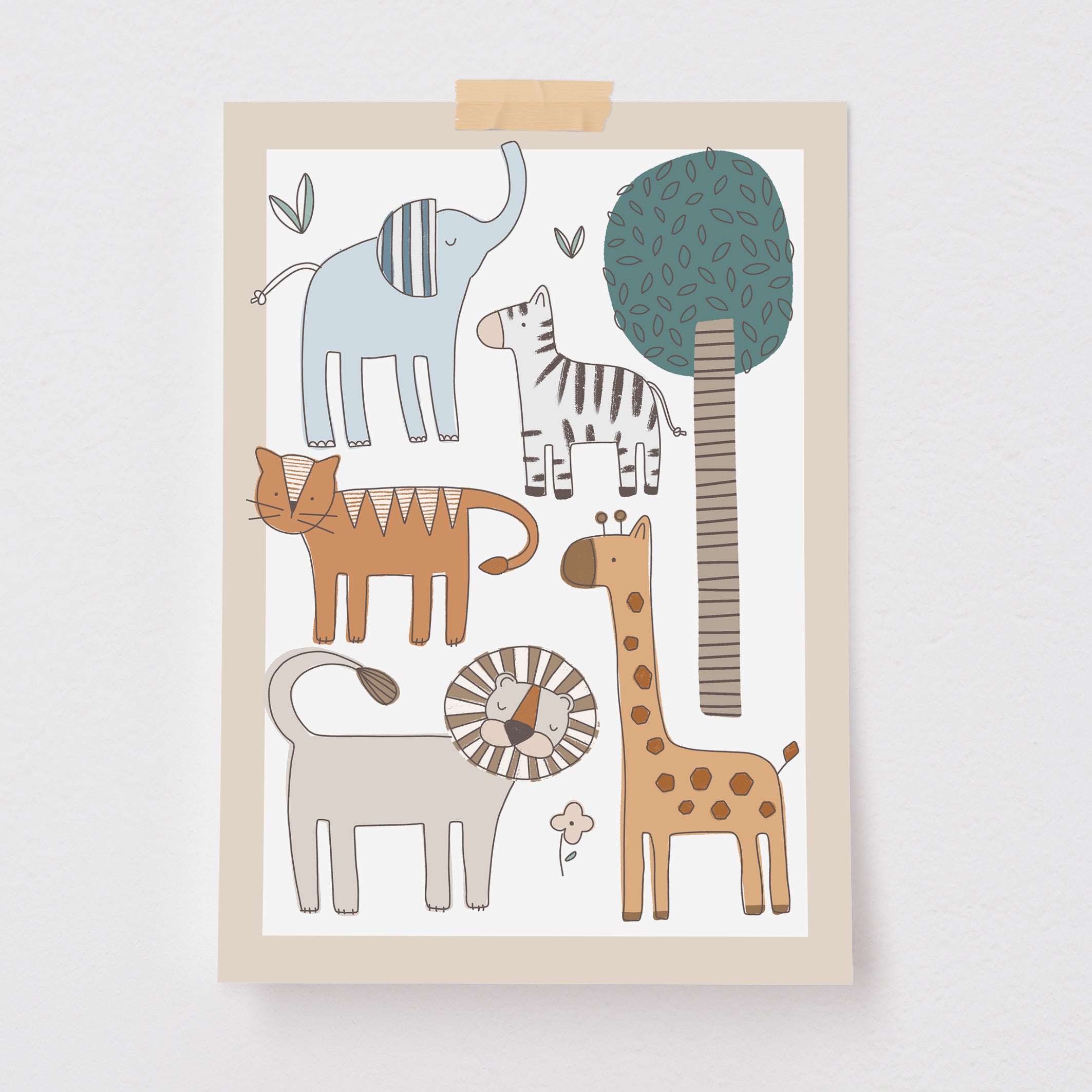 Pôster Decorativo Safari