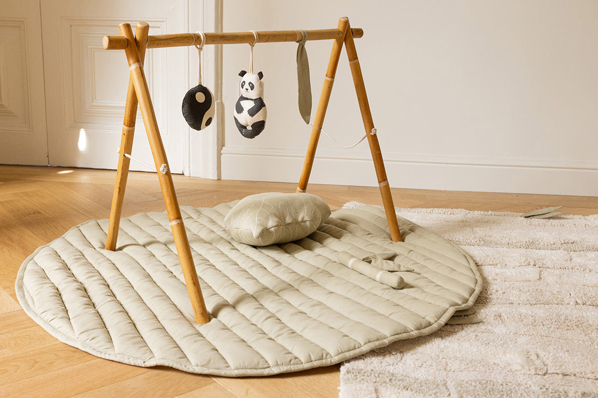 Playmat Lavável Redondo Bamboo Leaf Ø100 cm