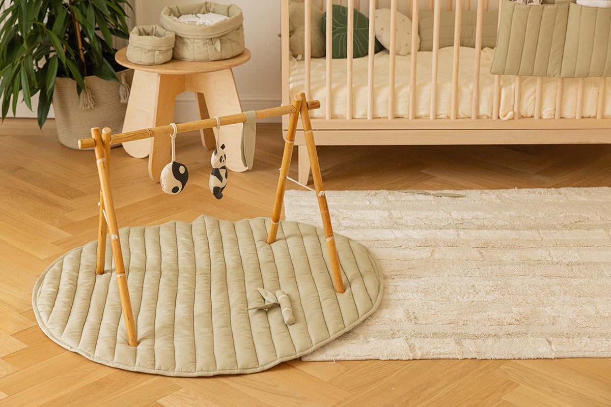 Playmat Lavável Redondo Bamboo Leaf Ø100 cm