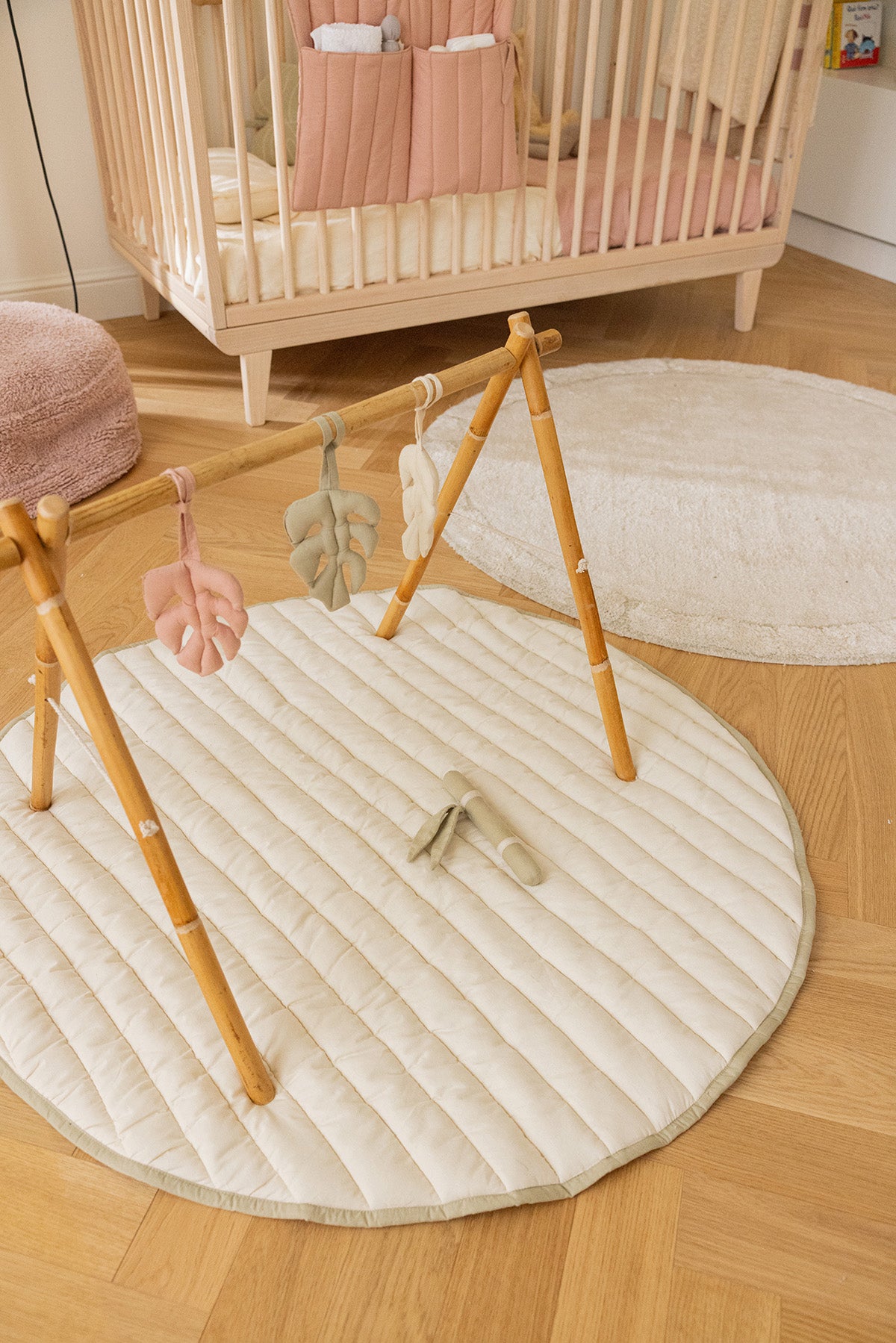Playmat Lavável Redondo Bamboo Leaf Ø100 cm