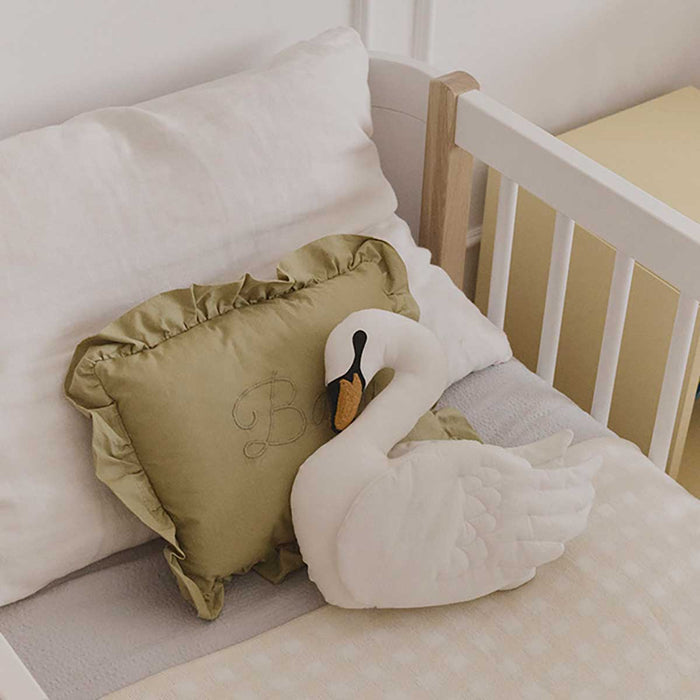 Manta Vichy Ivory 80 x 100 cm