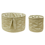 Kit de 2 Cestas Bambie Olive Ø 30 x 20 cm e Ø 15 x 15 cm