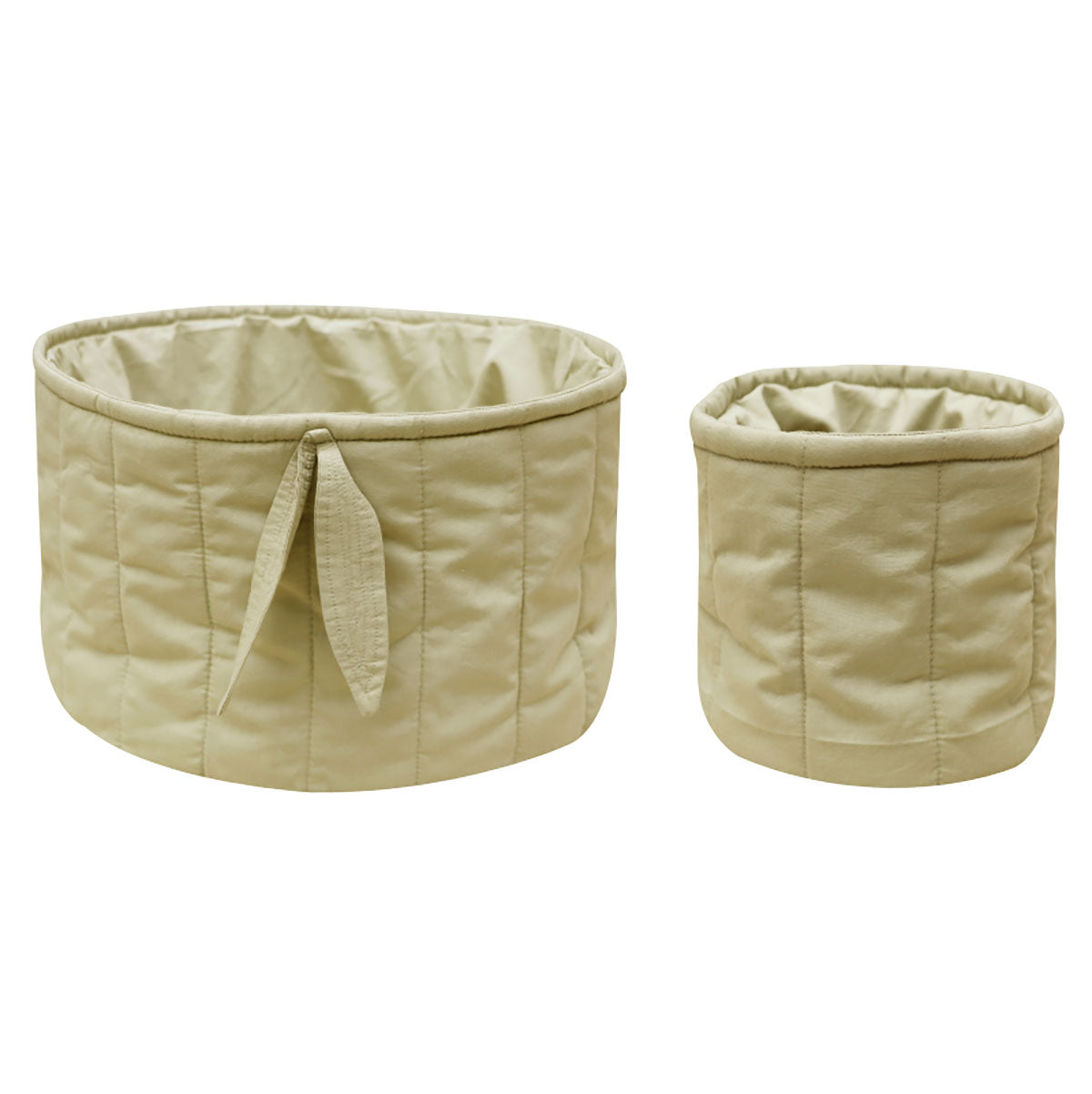 Kit de 2 Cestas Bambie Olive Ø 30 x 20 cm e Ø 15 x 15 cm