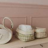Cesta Acolchoada Matcha 30 x 20 x 20 cm