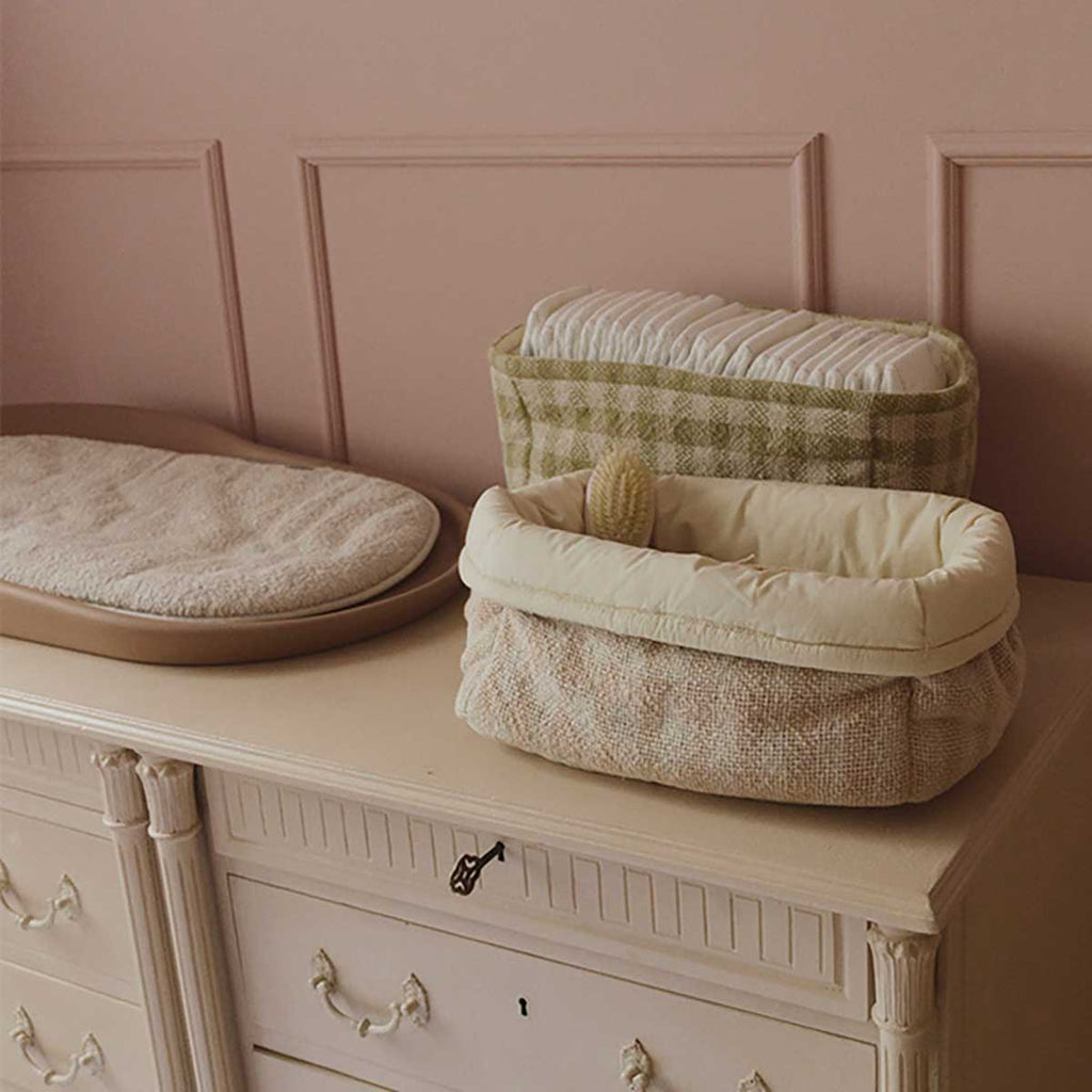 Cesta Acolchoada Rose 30 x 20 x 20 cm